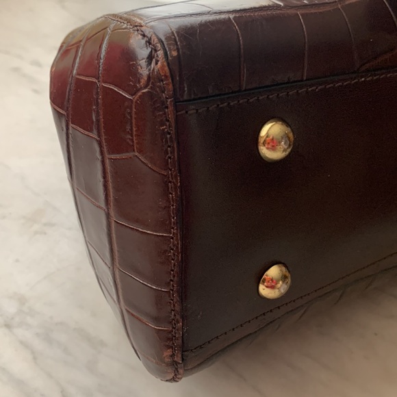 Fossil Leather Y2K Reptile Embossed Unusual Structured Bag 💥 - Picture 15 of 16